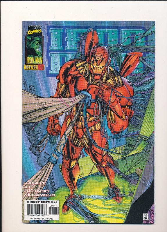 Marvel Comics(Lot of 2)IRON MAN Volume 2 #1(includes Variant Cover) F/VF(SIC590)