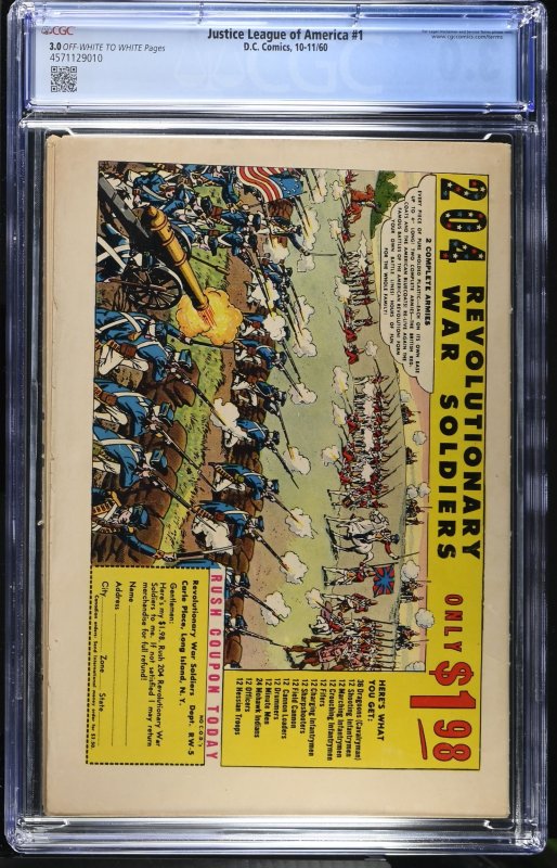 Justice League of America #1 (1960) CGC 3.0