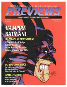 Previews Magazine VINTAGE Sep 1994 Vampire Batman