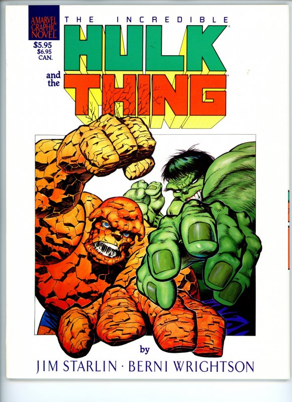 Hulk and Thing: The Big Change (Marvel Graphic Novel)  VF 1987 Bernie Wrightson!