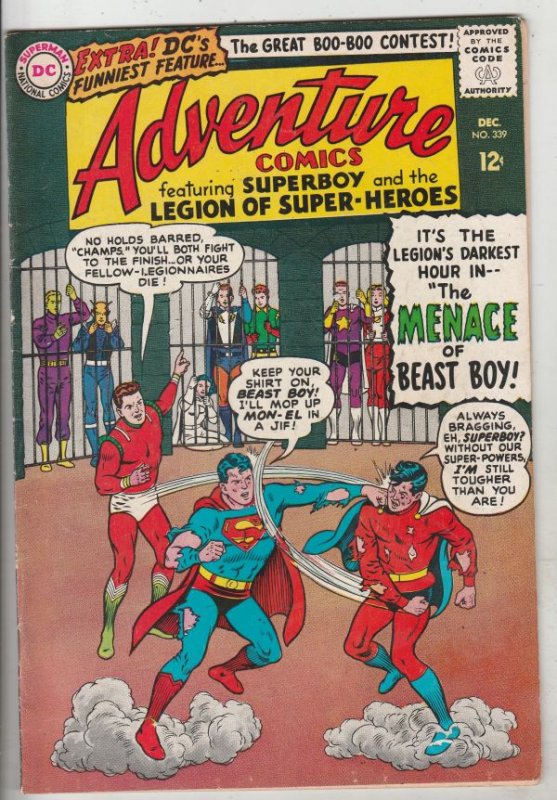 Adventure Comics #339 (Dec-65) VF+ High-Grade Legion of Super-Heroes, Superboy