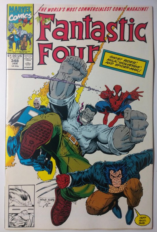 Fantastic Four #348 (7.5, 1991) 1st Covver App of the New FF
