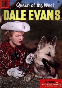 Queen of the West, Dale Evans #9 VG ; Dell | low grade comic October 1955 wester