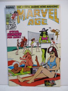 Marvel Age #53 (1987) Swimsuit Cover