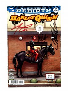 Harley Quinn #19 - Signed Frank Cho, Jimmy Palmiotti, Amanda Conner (9.2) 2017