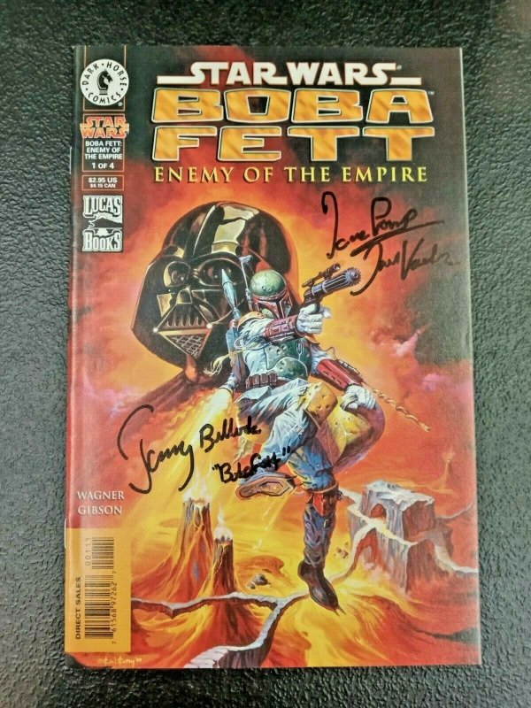 Star Wars Boba Fett Enemy of the Empire 2X Signed Jeremy Bulloch & David Prowse