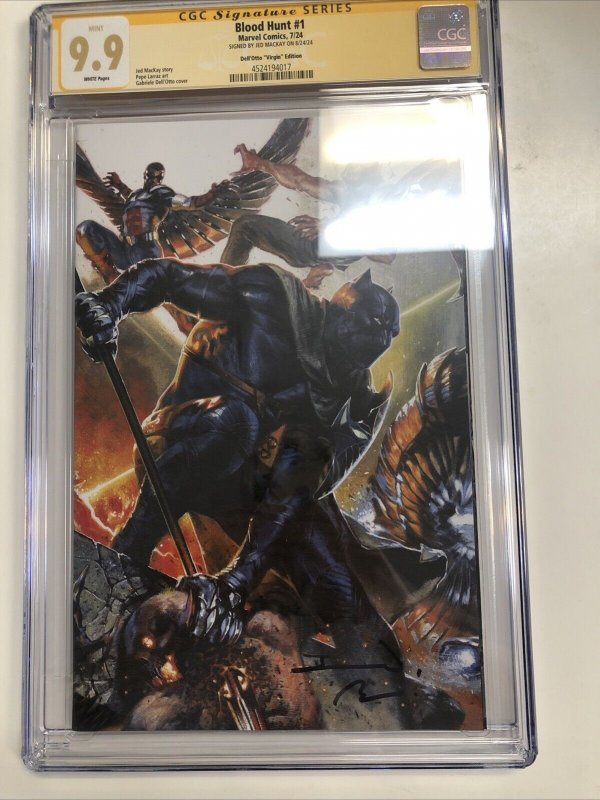 Blood Hunt (2024)  # 1 (9.9 CGC SS) Signed Jed Mackay * Marvel Comics * Larraz