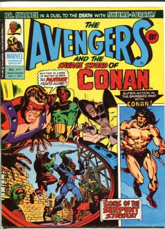 THE AVENGERS #111-1975-MARVEL- IRELAND PRINTING-CONAN-fn