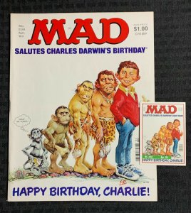1983 MAD Magazine #238 FN 6.0 Salutes Darwin with Matching Trading Card