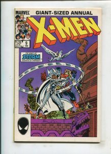 X-MEN ANNUAL #9 (9.2) STORM VS THOR, ART ADAMS!! 1985