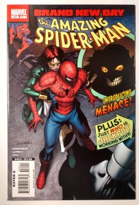 The Amazing Spider-Man #550 (9.2, 2008) 1ST FULL APP OF MENACE