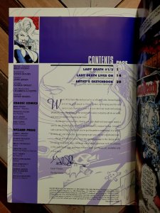 LADY DEATH Wizard 1/2 Special w CRUX CrossGen Poster (Chaos 1994) Hughes, Pulido