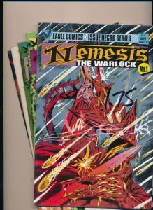 Eagle Comics LOT OF 5 NEMESIS The Warlock #1,2,4,5,6 VERY FINE/NEAR MINT (HX803)