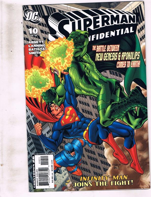 Lot of 7 Superman Confidential DC Comic Books #1 5 6 7 8 9 10 BH53