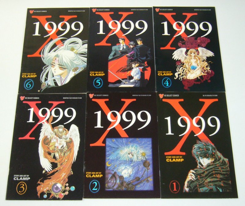 X/1999 #1-6 complete series - viz select comics - clamp - manga set lot 2 3 4 5