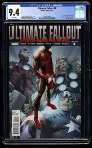 Ultimate Fallout #4 CGC NM 9.4 White Pages 1st Miles Morales!