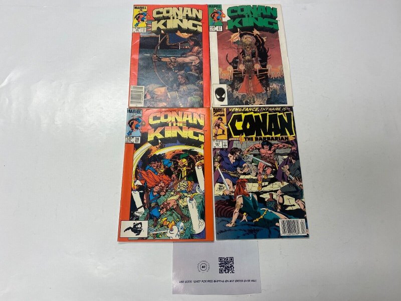 4 MARVEL comic books Conan King #26 27 28 Conan Barbarian #231 35 KM15