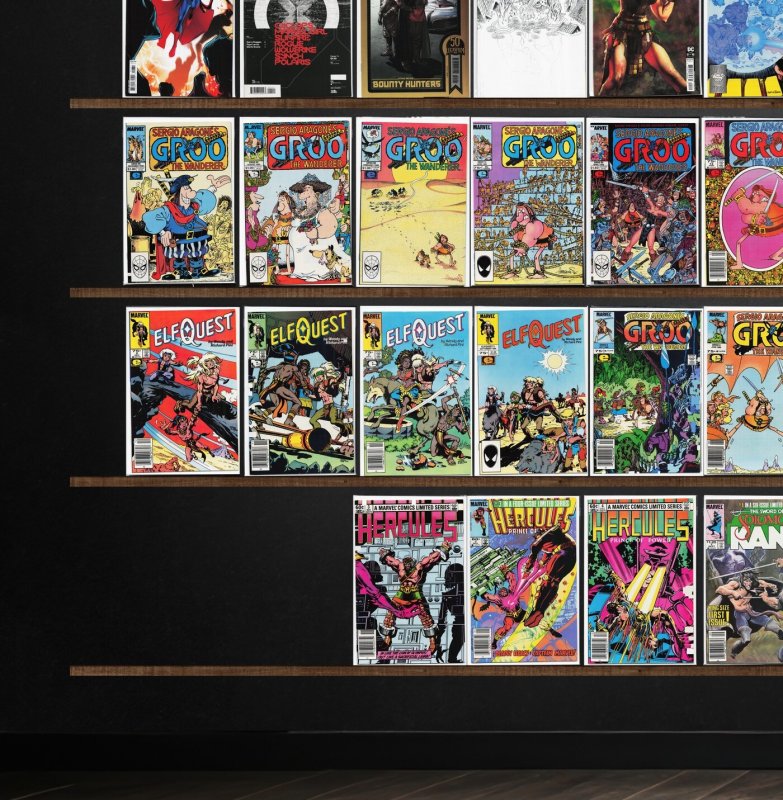 Huge Lot 150+ Comics with Elfquest, Action Comics Weekly, Hercules & More!