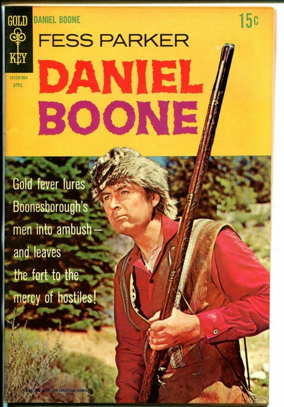 Daniel Boone #15 1969-Gold Key-Fess Parker photo cover-TV series-final issue-VF