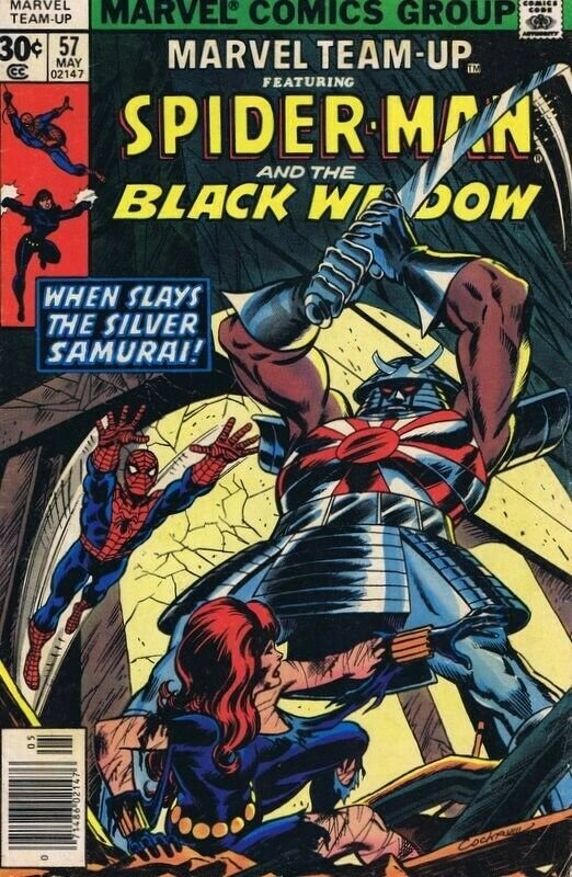 Marvel Team Up #57 ORIGINAL Vintage 1977 Marvel Comics Black Widow Spiderman