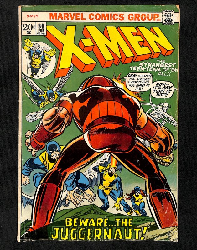 X-Men #80 Juggernaut!
