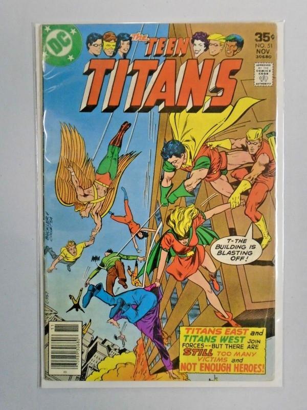 Teen Titans (DC 1st Series) #51, Water Damage 4.0 (1977)