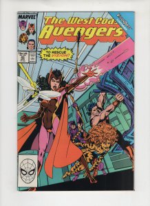 Avengers West Coast #43 To Rescue The Vision! High Grade