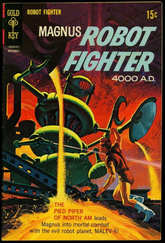 Magnus Robot Fighter #24 1968 -Gold Key Silver Age Silver Age VF