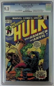 The Incredible Hulk #182 (1974) CGC 9.2 see description