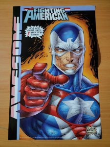 11 x 17 Awesome Comics The Fighting American Promo Poster NO PIN HOLES NEW