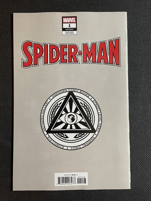 SPIDER-MAN #1 R1C0 Unknown 616 Virgin Variant MILES MORALES