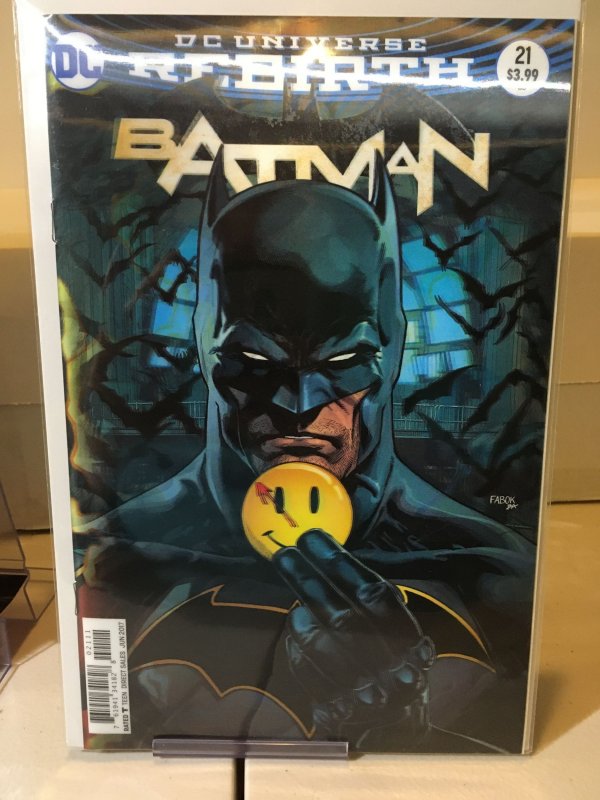 Batman #21 and #22 Set (2017)  Lenticular Variants!  The Button!