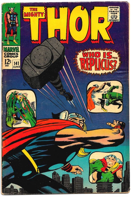 THOR #140 & 141 (1967) 4.0VG  KIRBY/Colletta Flair! 1st Appearance of REPLICUS