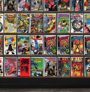 Huge Lot 150+ Comics with The Shadow, Guy Gardner, Marvel Universe & More!