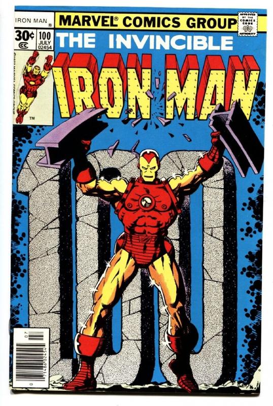 IRON MAN #100-comic book 1977-MARVEL BRONZE-AGE COMIC NM-