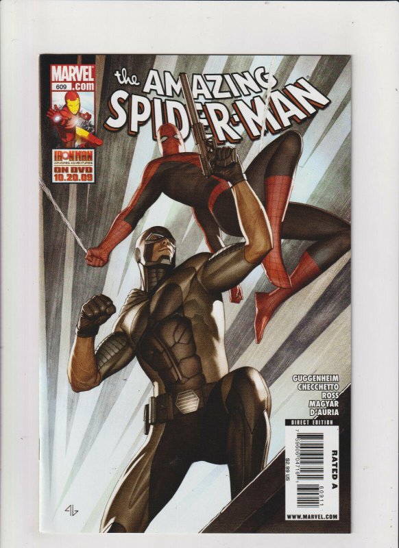 Amazing Spider-man #609 VF+ 8.5 Marvel Comics 2009 Adi Granov Cover