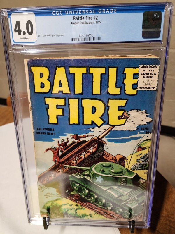 Battle Fire #2 CGC 4.0 Very Good June 1955