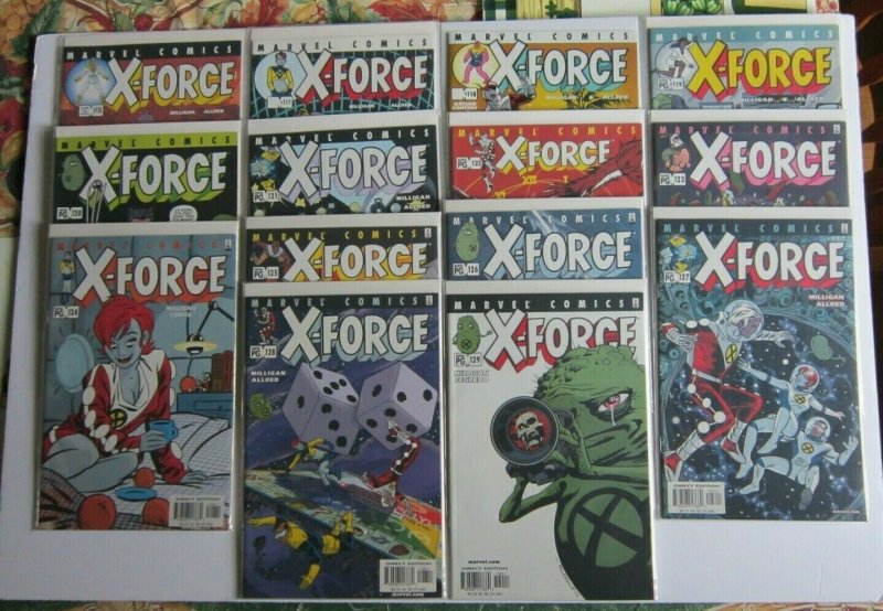 X-Force #116-129 Full Run VF/NM High Grade Zeitgeist Doop U-Go Girl X Statix 