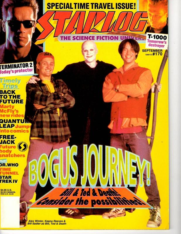 Starlog # 170 September Magazine Star Trek Star Wars Terminator Bill & Ted J292