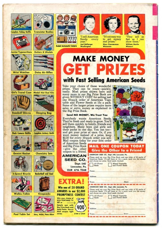 UNCLE SCROOGE-#56-RARE DISNEY COMIC-NICE GHOST COVER vg-