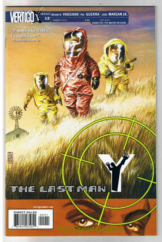 Y the LAST MAN #12, NM, Vertigo, 2002, Vaughan, Guerra, more in our store
