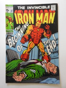 Iron Man #17  (1969) Beginning of The End! Sharp VG/Fine Condition!
