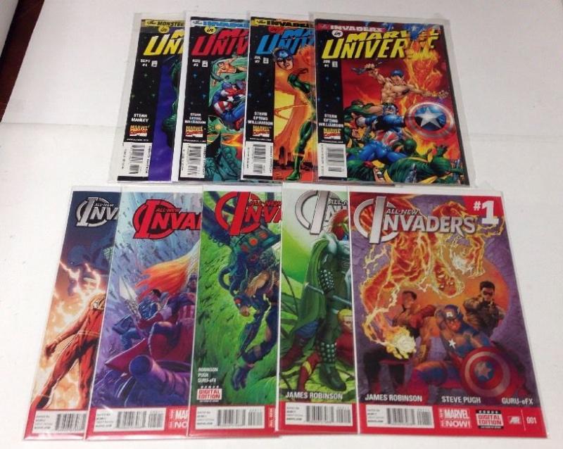 Invaders In Marvel Universe 1-4 All New Invaders 1-3 Near Mint Lot Set Run