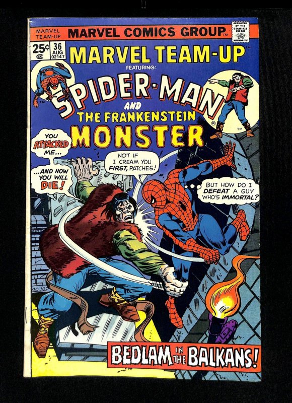 Marvel Team-up #36 Spider-Man Frankenstein!