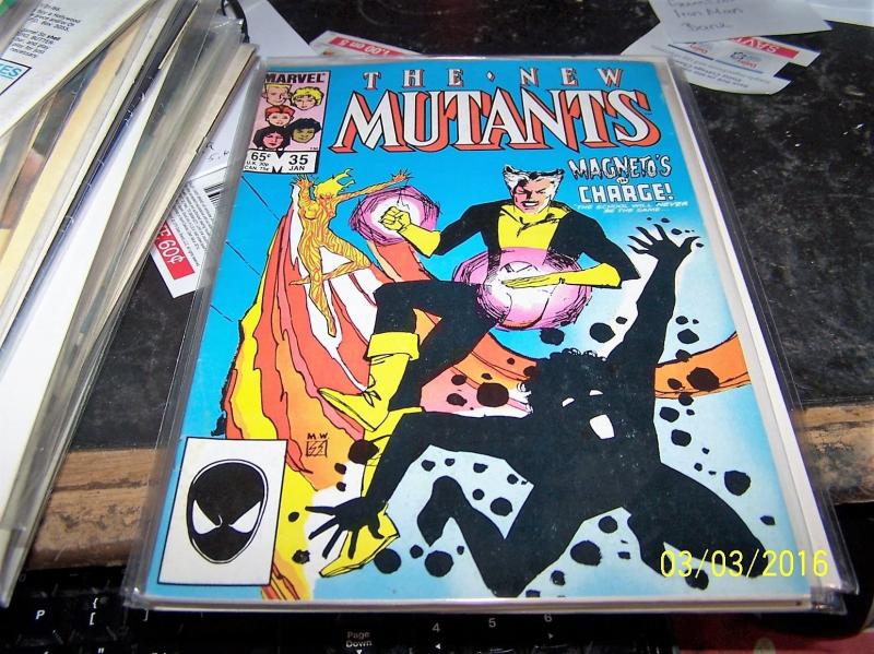 NEW MUTANTS  # 35  1986  marvel   X MEN   magneto  