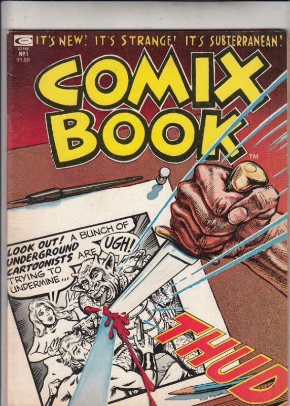 Comix Book #1 (Jan-74) VF/NM High-Grade Mr. Natural, Snappy Sammy Smoot, Bare...