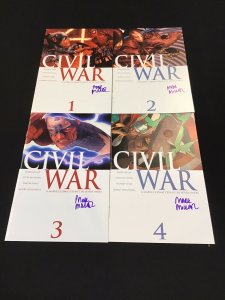 Civil War Complete Set #1-7 1st Print, ALL ISSUES SIGNED BY MARK MILLER!! NM+