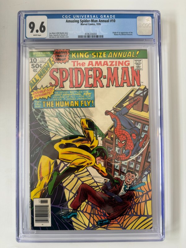 Amazing Spider-Man Annual #10 CGC 9.6  1st appearance of the Human Fly (1976)