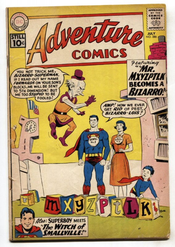 Adventure #286--1961--DC--Superboy--Mr. Mxyzptlk Becomes A Bizarro--VG-