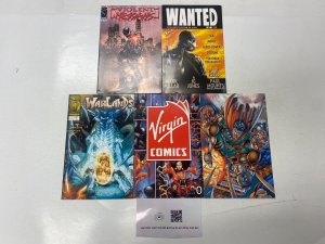 5 IMAGE comic books Violent Messiahs Wanted #1 Warlands #6 Virgin #0 33 KM21